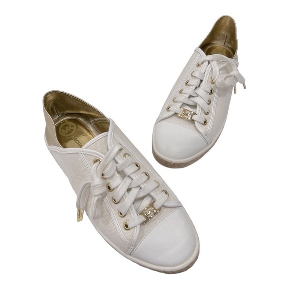 MICHAEL Michael Kors
Lace Up Espadrille Sneakers - Kristy Metallic Size 7 M - Picture 14 of 14